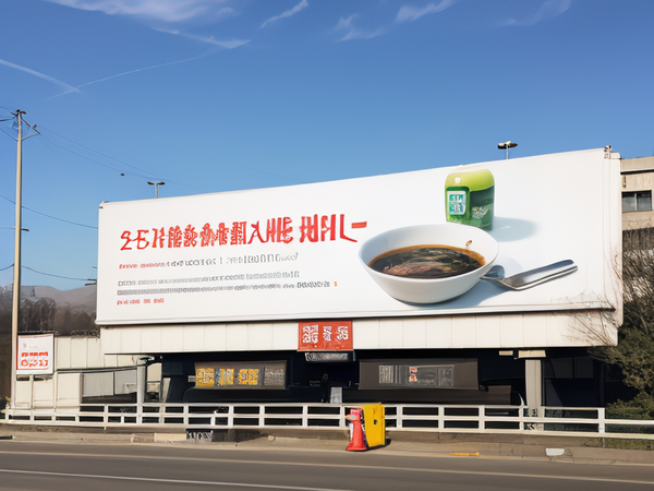 餐饮食品行业做大型郑州喷绘广告推广自己的
